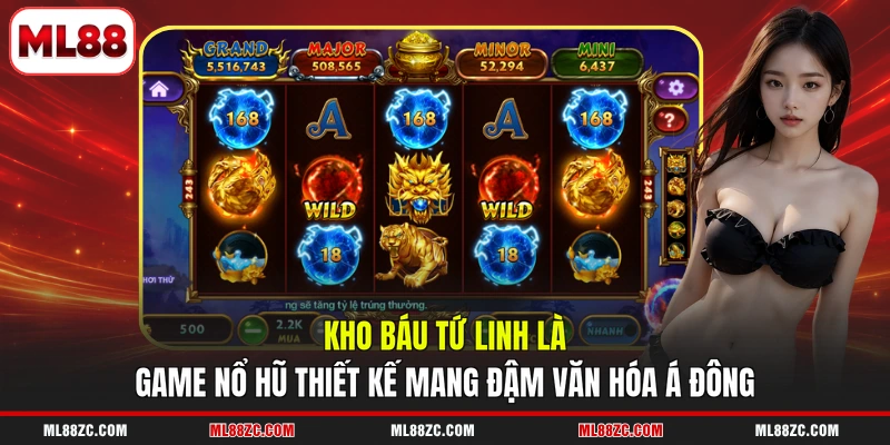 Kho Báu Tứ Linh là game nổ hũ thiết kế mang đậm văn hóa Á Đông